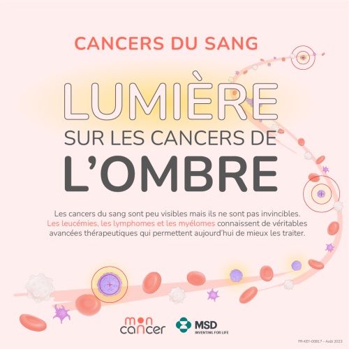 Visuel sur la campagne des cancers du sang, en septembre