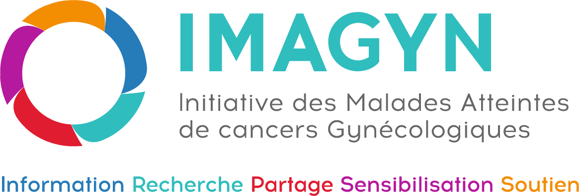 Logo de l'association de patient IMAGYN (Initiative de Malades Atteintes de cancers GYNécologiques)